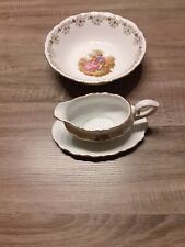 PORCELAINE BAVARIA WINTERLING. DECOR FRAGONARD.SERVICE Saladier Sauciere