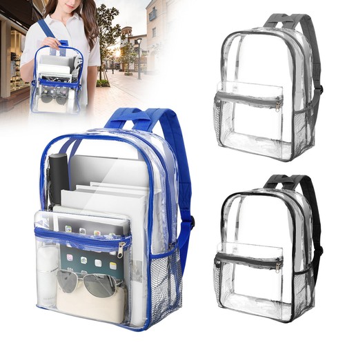 Men clear backpack heavy - clear,
