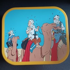 Boite en tôle Delacre 2009 Tintin Hergé Moulinsart LE CRABE AUX PINCES D'OR