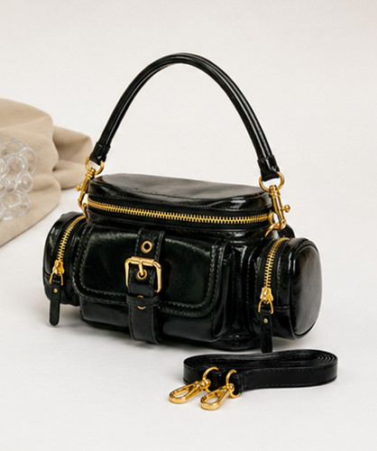 Sac main cuir verni - à, en
