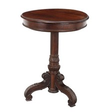 Table Relevable Ancienne Noyer Gravé Italie Moitié du XIXe Siècle Originale