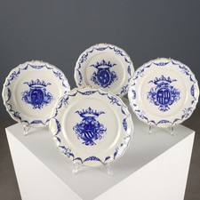 Assiettes Anciennes Céramique de Bassano du XXe Siècle Originales