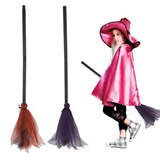2 Pièces Balai Magique de Sorcière pour Enfants 83cm Halloween Balai Magique ...
