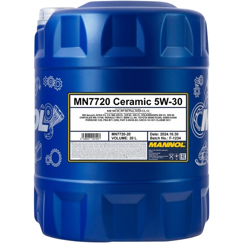 20l mannol céramique 30 - 20l, 5w-30
