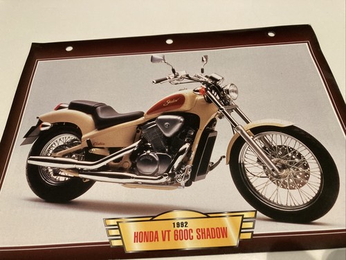 Honda vt600 shadow 1992 - honda, vt