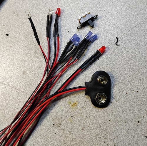 Kit leds gyrophare police - 1/43,