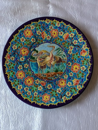 Longwy enamel ceramic dish - enamel,
