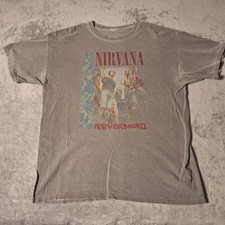 Nirvana T-Shirt Size XL Band Tee Nevermind Cobain, Grohl, Novoselic Seattle