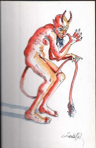 Diable avec une dedicace de - diable,