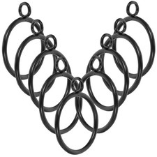  Anneaux de rideau à œillets de draperie, 40 pièces, anneaux de rideau en métal