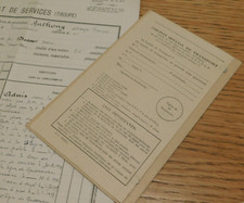 WW2 1945 LOT livret MILITAIRE