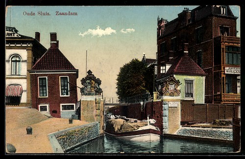 Zaandam ancienne écluse avec - ancienne,