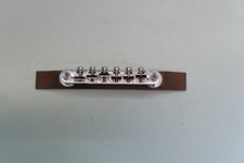 Ibanez Tuneomatic Guitar Bridge BM002 CHROME for JAZZ ARCH TOP  WOOD BASE