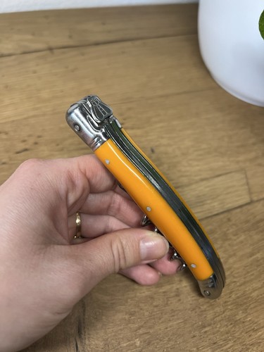 Couteau laguiole orange - couteau,