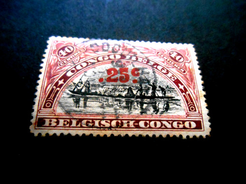 Timbre congo belge - congo, colonie