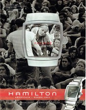 2000 Advertising 127 Hamilton Everest Woodstock 1969 Watch Advertising