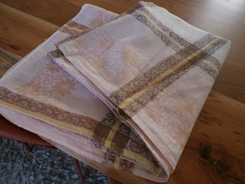 Nappe vintage damassé - nappe,