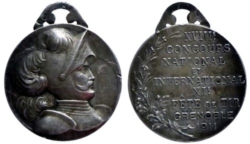 Médaille argent tir - argent,