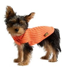 Fashion Dog Pull pour Chien De Merinowollmischung - Orange Chandail Tricoté Pull