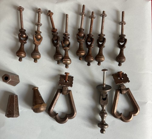 Lot divers poignees anciennes - poignees,