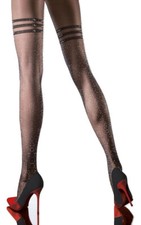 Collant Sexy Femme Fantaisie Fiore PRISCILLA Brillant Soirée Effet Bas T2