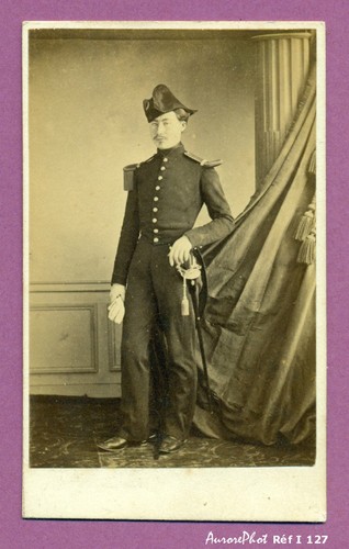 Cdv militaire officier en - :,