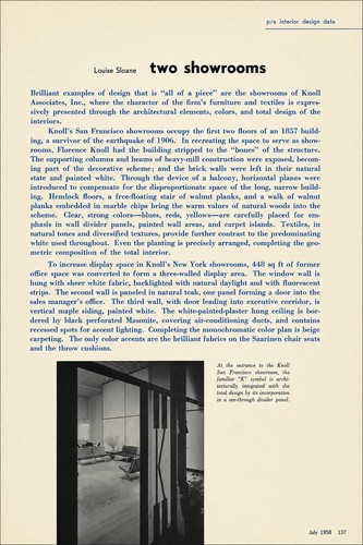 Knoll showrooms vintage - knoll,