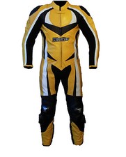 Combinaison De Moto Jaune