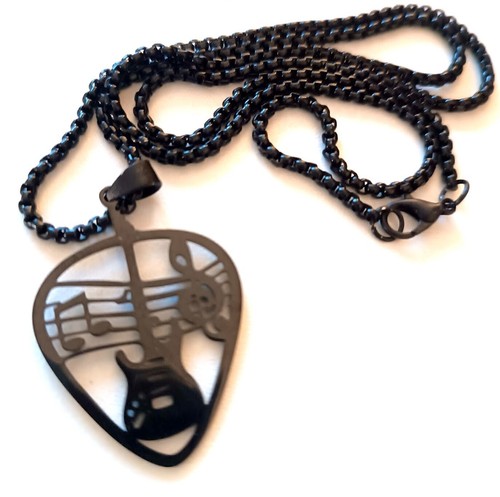 Collier pendentif guitare - collier,