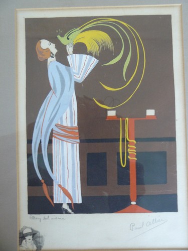 Paul allier pochoir mode - allier, 1925
