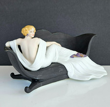 Vintage Louis Icart Porcelain Figurine Le Sofa Art Deco