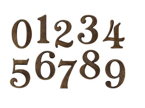 Numéro maison laiton - numéro,