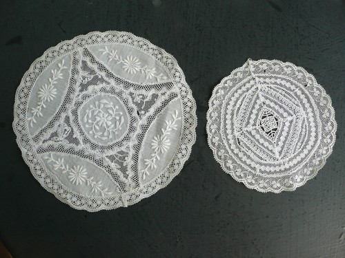 Napperons coton et - , en