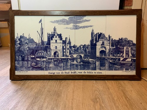 Ancien carrelage delft - delft, dans