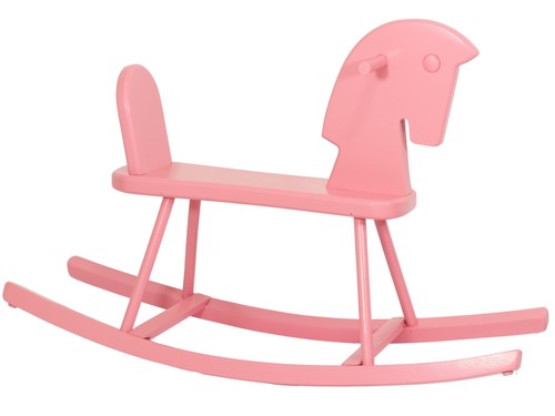 Cheval bascule bois rose - à,