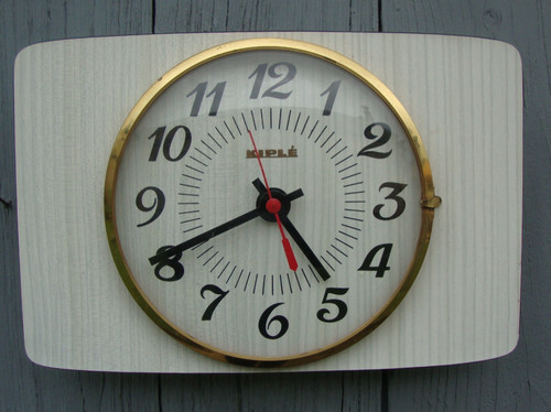 Horloge vintage formica - horloge,
