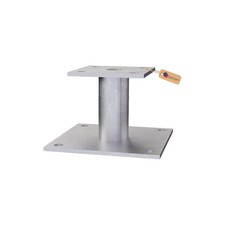 GeZu Impex Support de Poteau Galvanisé | Pied Platine pour Clôture Bois