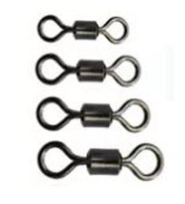 Swivels Rolling Barrel Course Sea Fishing Sizes 6 8 10 12 Carp Pike Black Nickel