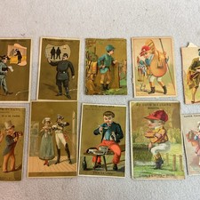 10 Chromos Thème Des Personnages Anciens