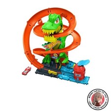 Jeu de combat Hot Wheels T-Rex neuf avec 1 mini voiture véhicule jouet jouet ...