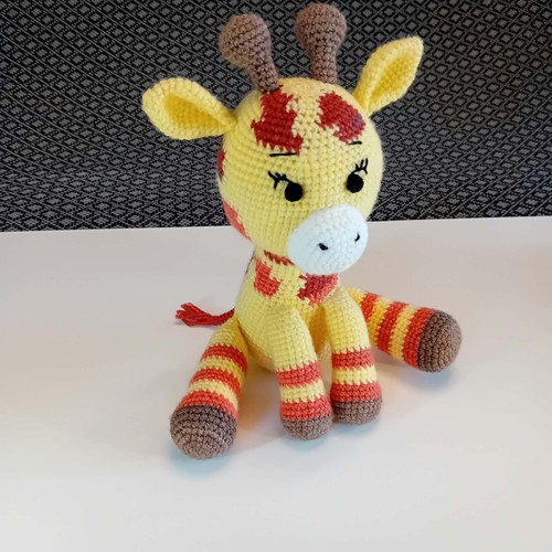 Peluche girafe crochet - peluche,