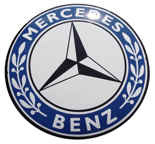 Plaque emaillée mercedes - emaillée, 50