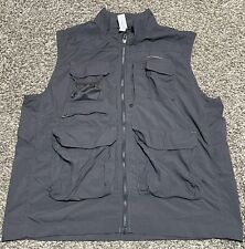 Decathlon Forclaz Lightweight Dark Gray Tactical Fishing Vest Mens XL