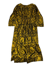 Robe fleurie dorée et noire Ter et Bantine taille EU 44