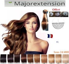 50 100 150 EXTENSIONS KÉRATINE A CHAUD 100% CHEVEUX NATURELS REMY 49-60-66 cm 1G