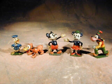 MICKEY MINNIE DONALD GOOFY PLUTO 1938 RARE BRITAINS 5 LEAD FIGURES SET # 1645 