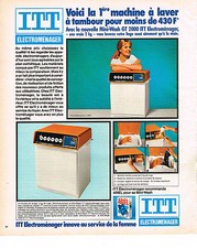 PUBLICITE  1976   ITT