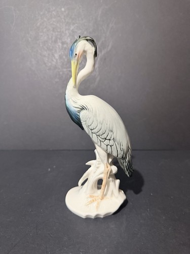 Grand héron porcelaine - grand,