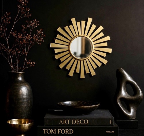Miroir mural rond - , style