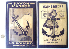 2 ANCIENS CARTONS PUB SAVON